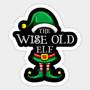 The Wise Old Elf Matching Family Christmas Pajama Sticker